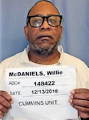 Inmate Willie A McDaniels