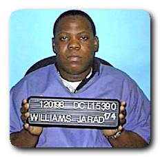 Inmate JARAD BERKLEY WILLIAMS