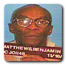 Inmate BENJAMIN F MATTHEWS