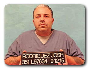 Inmate JOSHUA RODRIGUEZ